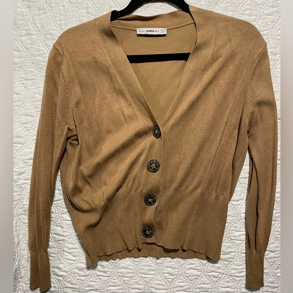 ZARA knit button cardigan